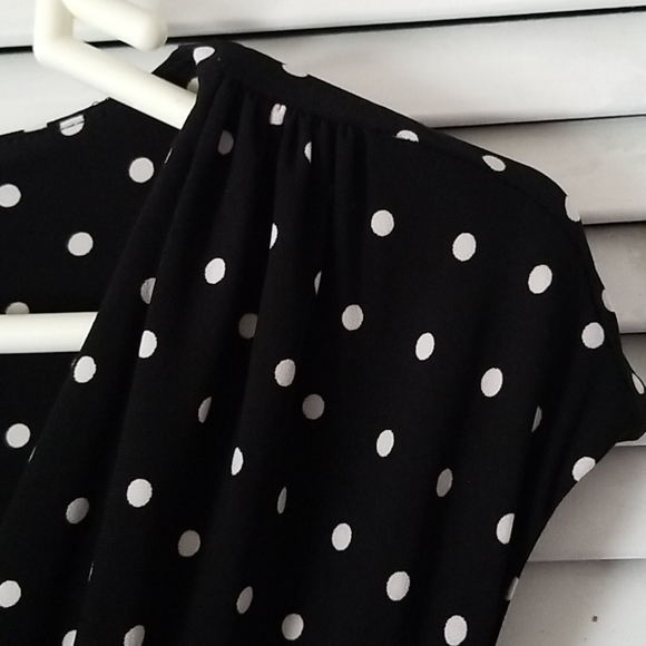Ralph Lauren Polka Dot Faux Wrap Dress - Picture 6 of 16